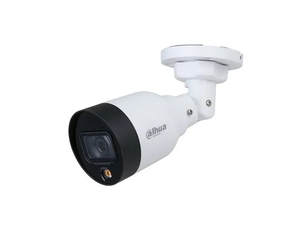 Camera supraveghere exterior IP Dahua Full Color IPC-HFW1439S-A-LED-S4, 4 MP, lumina alba 15 m, 2.8 mm, microfon, PoE
