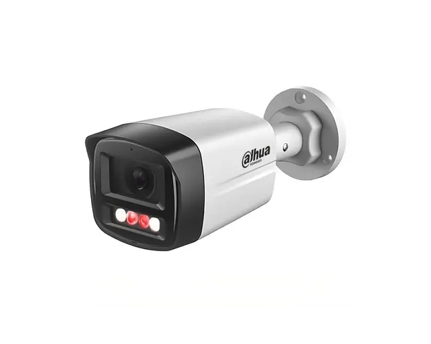 Camera supraveghere exterior IP cu iluminare duala Dahua IPC-HFW1239TL1-A-IL, 2 MP, 2.8 mm, IR/lumina alba 30 m, microfon, detectie umana, PoE