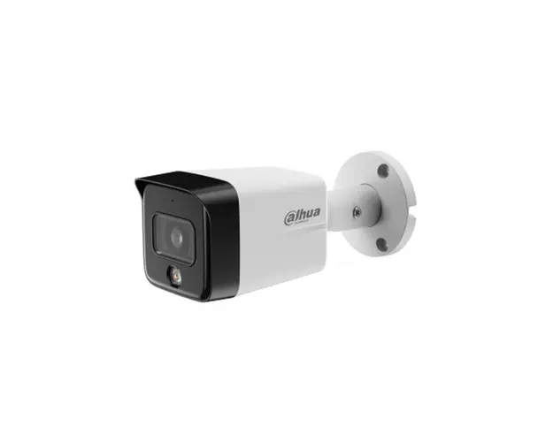 Camera supraveghere exterior IP cu iluminare duala Dahua IPC-HFW1839TC-A-IL-S6, 8MP, 2.8 mm, Iumina alba/IR 30 m, microfon, PoE