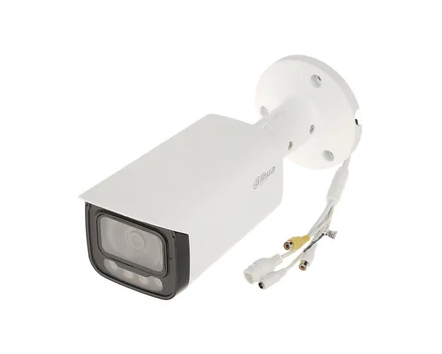 Camera supraveghere exterior IP cu lumina duala Dahua WizSense IPC-HFW2849T-AS-IL-0360B, 8 MP, 3.6 mm, IR 60 / lumina calda 50 m, microfon, slot card, PoE