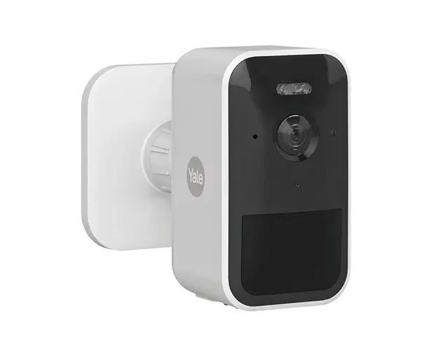 Camera supraveghere exterior IP wireless Yale SV-OC-1A-W, Full HD, WiFi, detectie miscare, vedere nocturna color 6m, control aplicatie, microfon
