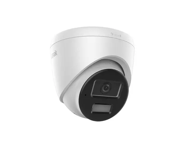 Camera supraveghere IP Dome cu iluminare duala Hikvision HiLook Smart Hybrid Light IPC-T220HA-LUF/SL, 2 MP, 2.8 mm, IR / lumina alba 30 m, detectie oameni / vehicule, slot card, microfon, PoE