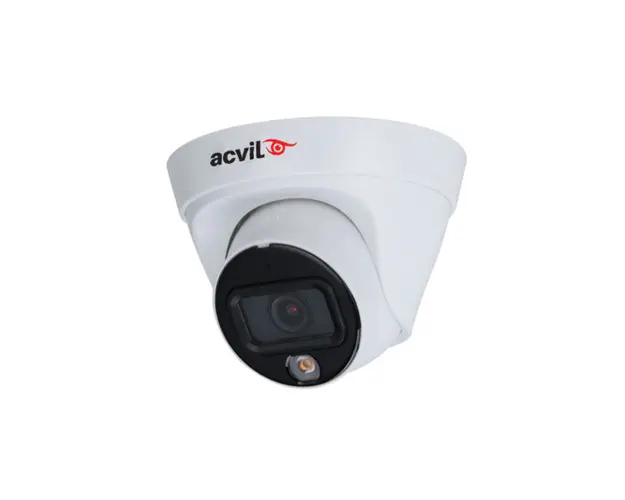 Camera supraveghere IP Dome Acvil Full Color ACV-IPDFC30-4M 2.0, 4 MP, lumina alba 15 m, 2.8 mm, microfon, PoE
