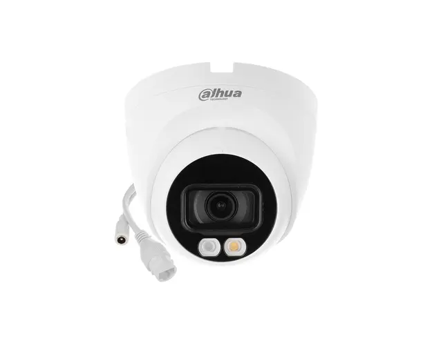 Camera supraveghere IP Dome cu iluminare dubla Dahua WizSense IPC-HDW2449T-S-IL-0360B, 4 MP, 3.6 mm, IR / lumina alba 30 m, slot card, PoE