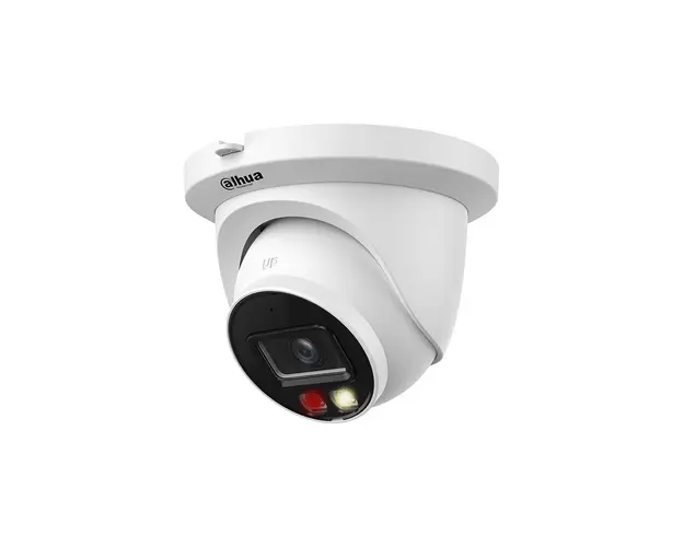 Camera supraveghere IP Dome Dahua WizSense IPC-HDW2849TM-S-IL-0280B, 8 MP, IR/Lumina alba 30 m, slot card, PoE, microfon 