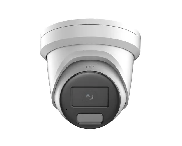 Camera supraveghere IP Dome Hikvision AcuSense DarkFighter DS-2CD2326G2-IU28C, 2 MP, IR 30 m, 2.8 mm, microfon, slot card, PoE