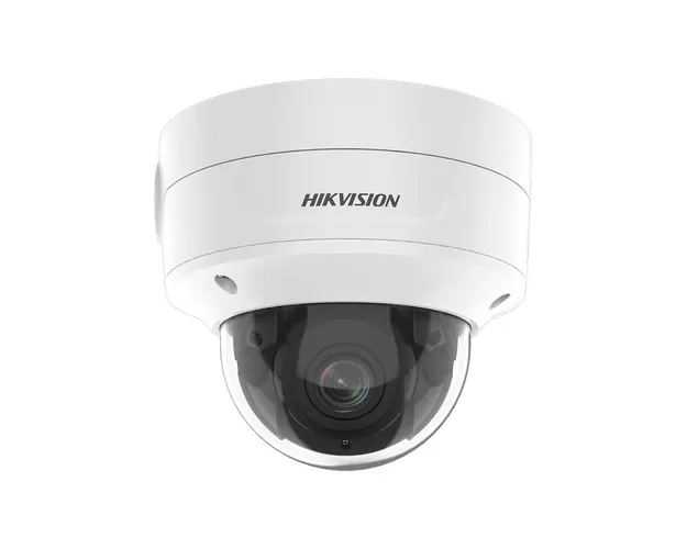 Camera supraveghere IP Dome Hikvision AcuSense DarkFighter DS-2CD2786G2-IZSC, 8 MP, IR 40 m, 2.8-12 mm, slot card, PoE