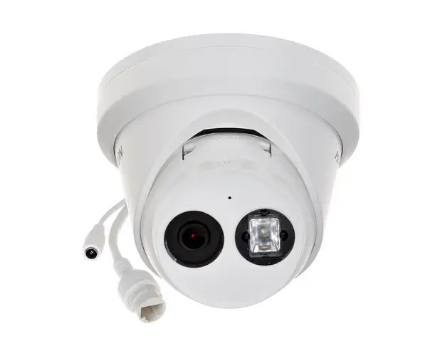 Camera supraveghere IP Dome Hikvision AcuSense DS-2CD2343G2-IU-28, 4 MP, IR 30 m, 2.8 mm, microfon, slot card, PoE