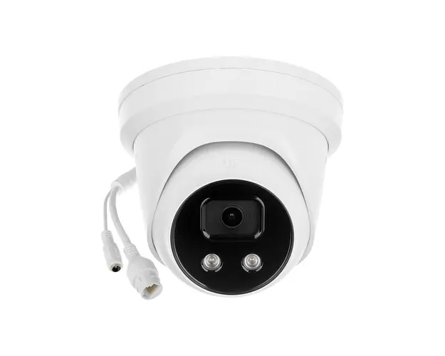 Camera supraveghere IP Dome Hikvision AcuSense DS-2CD2346G2-IU2C, 4 MP, IR 30 m, 2.8 mm, slot card, microfon, PoE