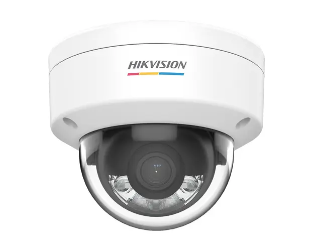Camera supraveghere IP Dome Hikvision ColorVu DS-2CD1127G0-L, 2 MP, 2.8 mm, lumina alba 30 m, PoE
