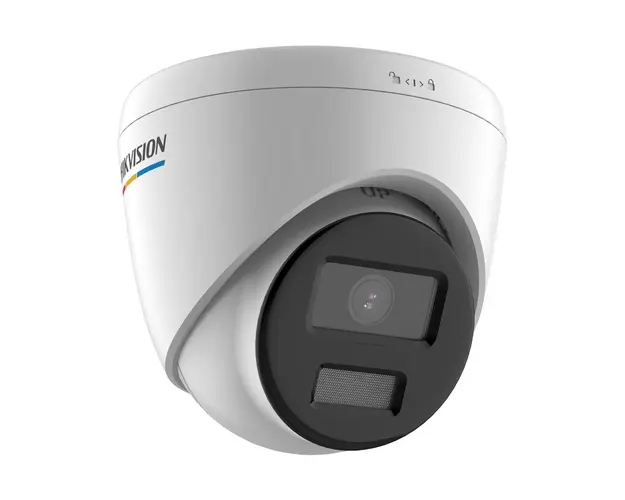 Camera supraveghere IP Dome Hikvision ColorVu DS-2CD1327G0-L, 2 MP, lumina alba 30 m, 2.8 mm, PoE
