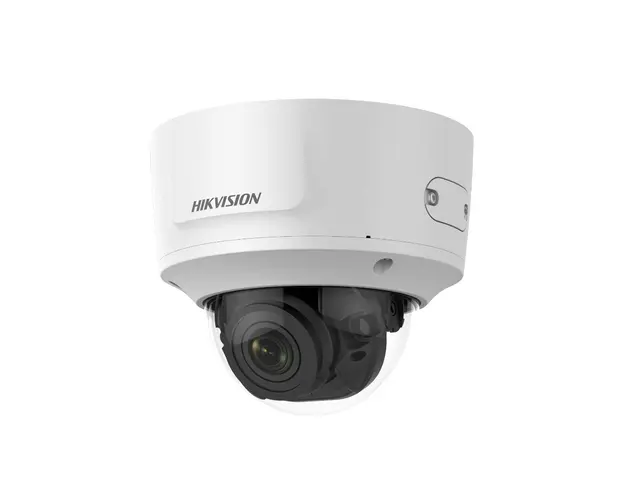 Camera supraveghere IP Dome Hikvision DarkFighter DS-2CD2745FWD-IZS, 4 MP, IR 30 m, 2.8-12 mm, slot card, PoE