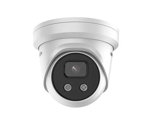 Camera supraveghere IP Dome Hikvison AcuSense DarkFighter DS-2CD2386G2-I2C, 8 MP, 2.8 mm, IR 30 m, slot card, PoE