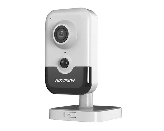 Camera supraveghere IP interior Hikvision AcuSense DS-2CD2443G2-I, 4 MP, 2.0 mm, PIR, IR 10 metri, PoE, microfon si difuzor, slot card