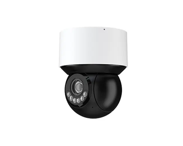 Camera supraveghere IP Speed Dome PTZ Active Deterrence TVT TD-8343IE2N(A/PE/04M/AR5), 4MP, IR 50m, lumina alba 30m, 2.8 - 12mm, 4x zoom, microfon, difuzor, Smart tracking, PoE+