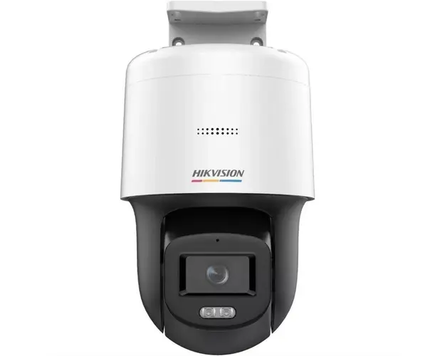 Camera supraveghere rotativa IP Speed Dome Mini PT Hikvision ColorVu DS-2DE2C400SCG-EF1, 4 MP, 2.8 mm, lumina alba 30 m, slot card, microfon si difuzor, PoE