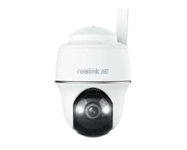 Camera supraveghere IP wireless GSM 4G LTE Speed Dome Reolink Go PT Ultra, 4K, IR/lumina alba 10 m, microfon, slot card