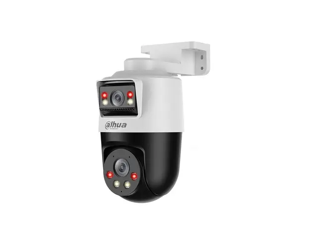 Camera supraveghere rotativa exterior IP Speed Dome Dual PTZ Dahua Wizsense SDT2A200-2F-NB-A-PV-0400, 2+2 MP, 4+4 mm, IR/lumina alba 30 m, microfon si difuzor, slot card, PoE