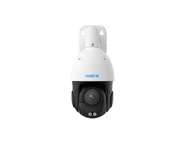 Camera supraveghere rotativa IP PTZ Speed Dome cu iluminare duala Reolink P850, 4K, 5.3 - 86mm, IR/lumina alba 80 m, microfon si difuzor, detectie om/vehicul/animal, slot card, auto tracking, vizualizare de pe telefon, PoE, 16x