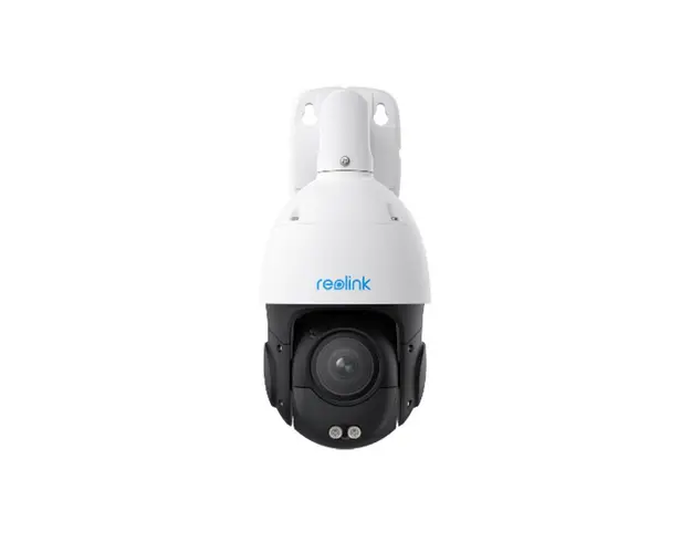 Camera supraveghere rotativa speed dome PTZ IP Reolink P840, 4K, Zoom 5X, IR / lumina alba 60 m, PoE, detectie persoane / vehicule / animale, slot card, microfon, difuzor