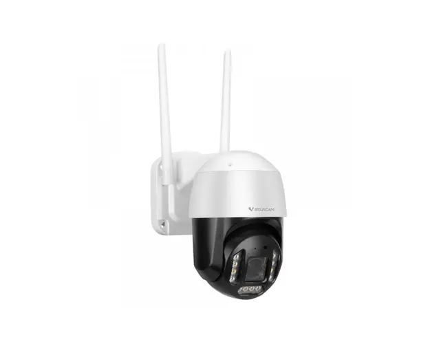 Camera supraveghere rotativa wireless IP WiFi Speed Dome Full Color PTZ VStarcam CS68Q-X5, 4 MP, IR/lumina alba 20 m, microfon si difuzor, slot card, 5x