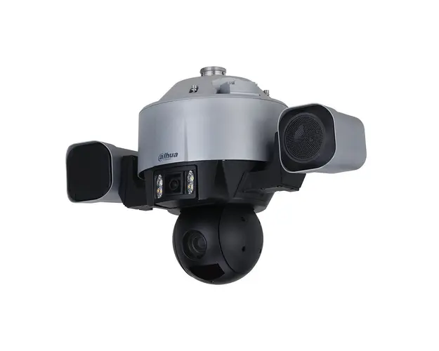 Camera supraveghere trafic rotativa IP Speed Dome Dual PTZ Dahua WizMind Starlight SDT5X425-4Z4-FAJG-PV-0832, 4MP + 4MP, 5.4-135mm, IR 100m, lumina alba 30m, 25x, slot card, parcare ilegala, PFA