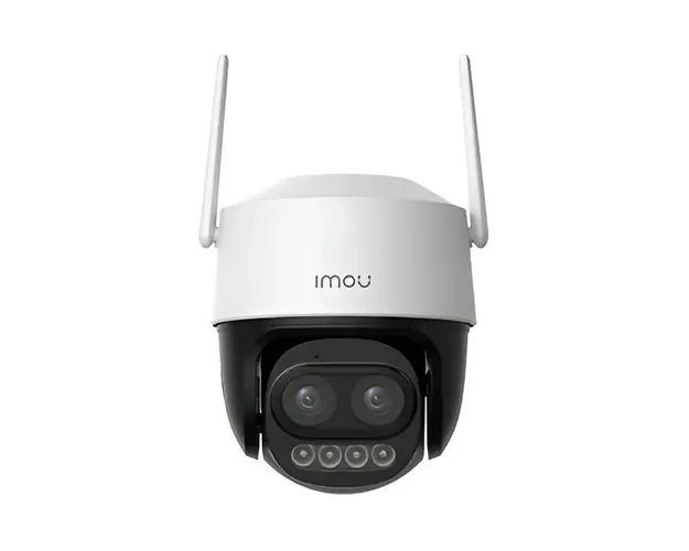 Camera supraveghere Wi-Fi 6 IP Speed Dome cu iluminare duala IMOU Full Color Active Deterrence Cruiser Z, 5 MP, 2.8 - 12 mm, detectie om/vehicul, slot card, sirena, microfon si difuzor, spotlight, vizualizare de pe telefon, auto tracking