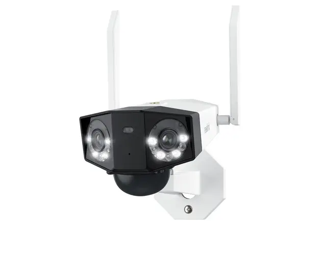 Camera supraveghere wireless GSM 4G Reolink Duo 2 G750, 8 MP, unghi vizual 180 grade, slot card, lumina alba/IR 30 m, 10.400 mAh, detectie oameni/vehicule, microfon, difuzor, PIR