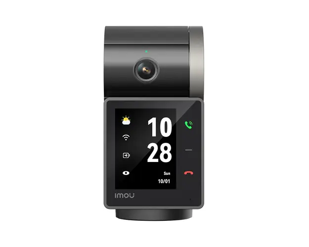 Camera supraveghere wireless IP WiFi Imou Rex VT Pro Active Deterrence IPC-S2VBP-5M0WR, 5 MP 3K, 3.6 mm, IR 20 m, ecran 2.4", intercom, microfon si difuzor, slot card, auto tracking