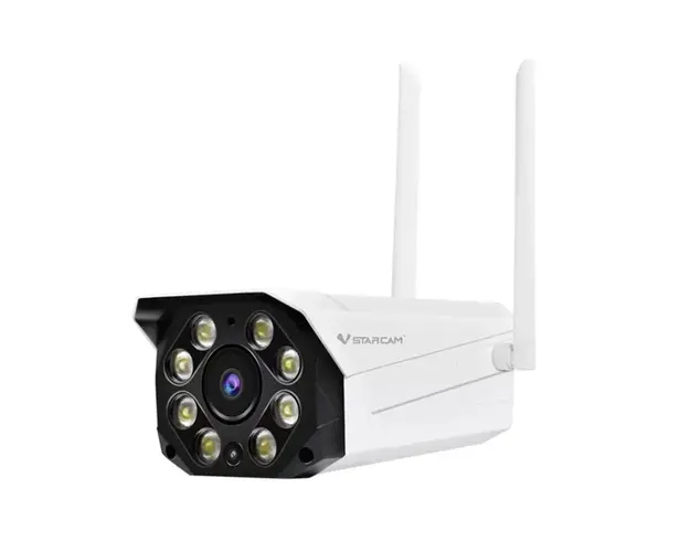 Camera supraveghere wireless IP WiFi VStarcam CS550, 3 MP, 3.6 mm, lumina alba/IR 30 m, microfon, difuzor, slot card, stroboscop