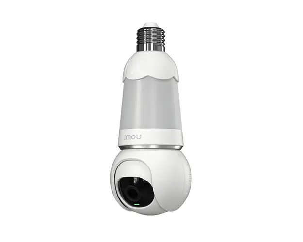 Camera supraveghere rotativa wireless PTZ Full Color tip bec Imou IPC-S6DP-5M0WEB-E27, 5 MP, IR 25 m, 2.8 mm, microfon, difuzor, sirena, slot card, 350 lm, vizualizare de pe telefon