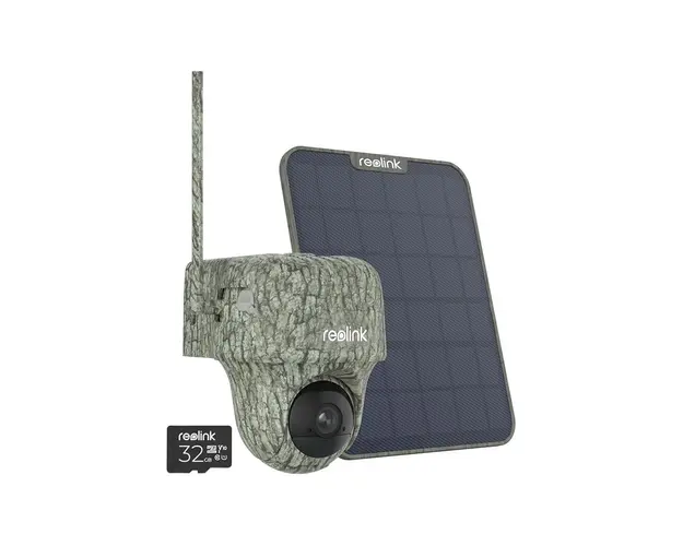 Camera video pentru vanatoare Reolink Ranger GO PT G450, GSM 4G, 4K, slot card, microfon si difuzor, PIR, IR invizibil 10 m, acumulator 6000 mAh + panou solar