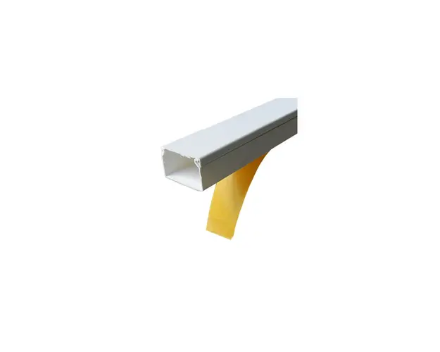 Canal cablu PVC CX-F16X16A cu adeziv 16 x 16 mm, alb, 2 metri, pret/buc