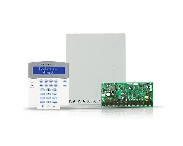 Centrala alarma antiefractie Paradox Digiplex EVOHD cu tastatura K641R si carcasa, 8 partitii, 8-192 zone, 5-32 PGM