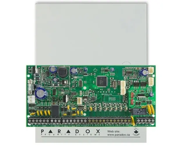 Centrala alarma antiefractie Paradox Spectra SP 6000, carcasa metalica cu traf, 8 zone, 2 partitii