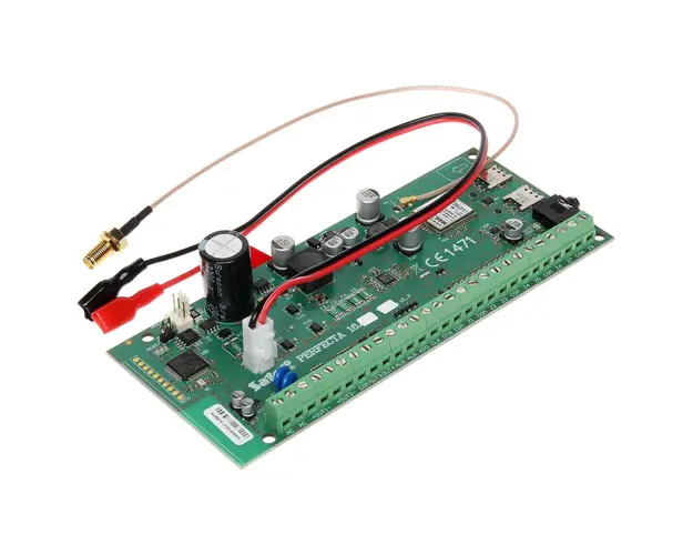 Centrala alarma antiefractie Satel PERFECTA 16, 2 partitii, 8-16 zone, 4-12 iesiri, 15 utilizatori