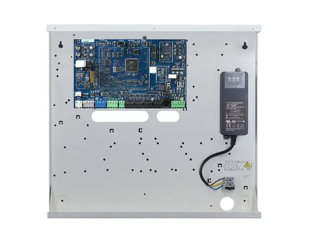 Centrala alarma antiefractie hibrid DSC PowerSeries PRO-HS3128, 8 partitii, 8-128 zone, 1000 utilizatori, PowerG