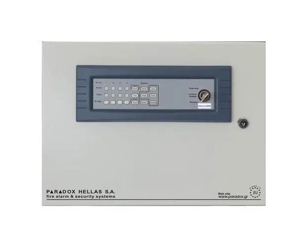 Centrala de incendiu conventionala 4 zone Paradox Hellas MATRIX 2004R00TO, 20 detectori/zona, 220 VAC
