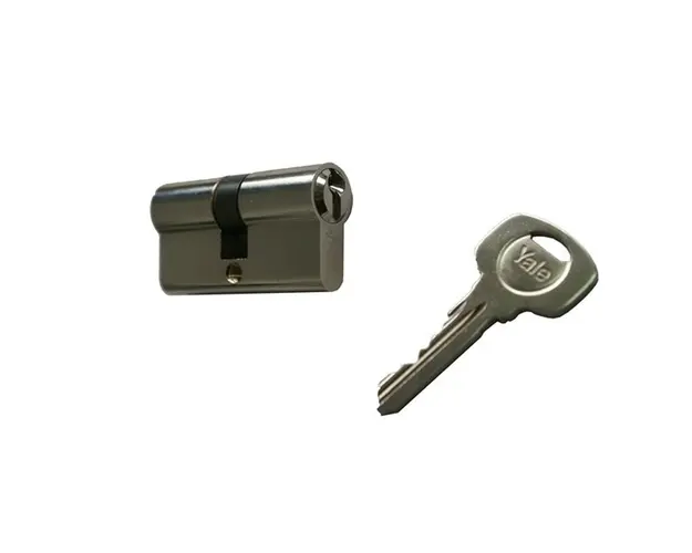Cilindru de siguranta Standard Yale 500 A 01 FN, 3 chei, 5 pini, nichel