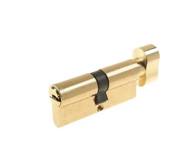 Cilindru siguranta patentat cu buton Yale 10-1803-3030-CK-0201, 5 chei, 6 pini, alama