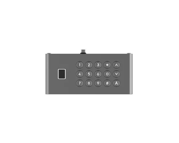 Cititor biometric de exterior cu tastatura Hikvision DS-KDM9633-FKP, 5000 amprente, cod pin