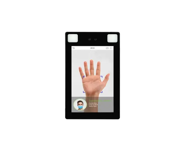 Cititor biometric cu recunoastere faciala ZKteco GL-PROFACE-X-N-P-2-W, citire palma, 50000 utilizatori