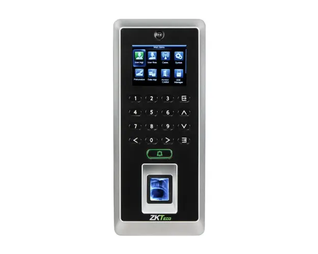 Cititor de proximitate biometric standalone TCP/IP ZKTeco ACO-F21-1, ecran LCD 2.4 inch, EM, 3.000 amprente, 5.000 carduri, 100.000 evenimente