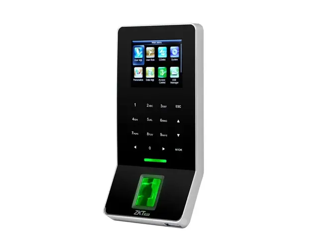 Cititor de proximitate biometric standalone IP WiFi ZKTeco ACO-F22-BLACK-2, ecran LCD 2.4 inch, Mifare, 3.000 amprente, 5.000 carduri, 30.000 evenimente