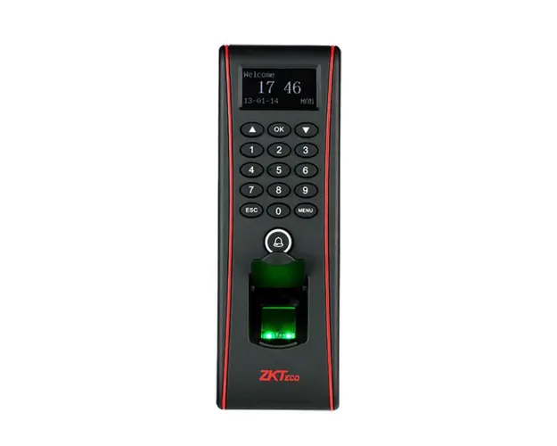 Cititor de proximitate biometric standalone TCP/IP ZKTeco ACO-TF1700-1, EM, 125 KHz, cod PIN, 3.000 ampente, 10.000 carduri, 50.000 evenimente
