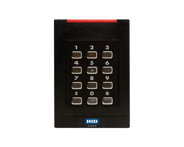 Cititor de proximitate cu tastatura HID 921NM, Wiegand, 13.56 MHz, card/cod PIN, interior/exterior