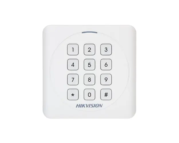 Cititor de proximitate cu tastatura RFID Hikvision DS-K1801MK, Mifare, 13.56 MHz, interior/exterior
