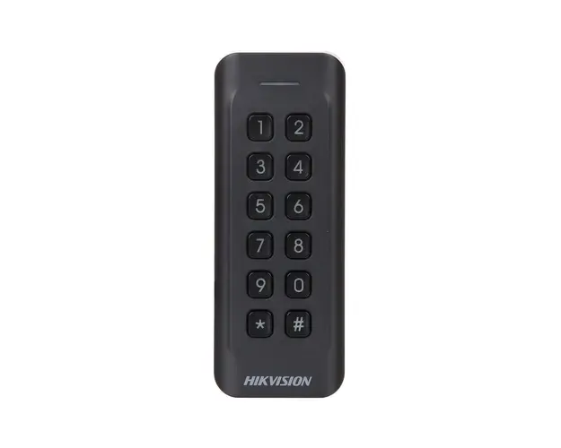 Cititor de proximitate cu tastatura RFID Hikvision DS-K1802MK, Mifare, 13.56 MHz, interior/exterior