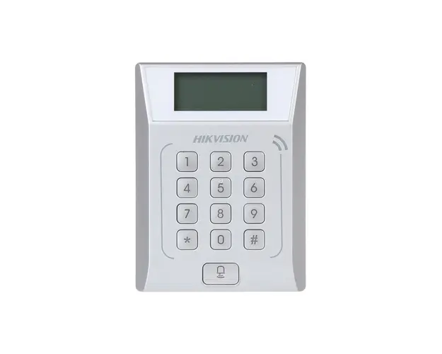 Cititor de proximitate cu tastatura RFID Hikvision DS-K1T802M, Mifare, 13.56 MHz, 3.000 carduri, 10.000 evenimente, watchdog