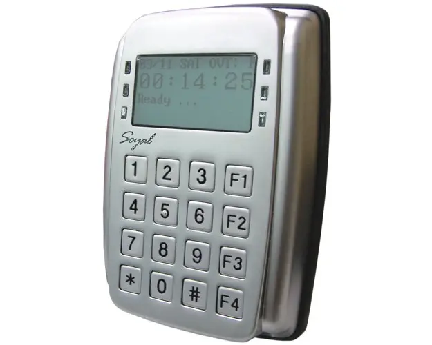 Cititor de proximitate cu tastatura Soyal AR-327 HBR1111 TOUCH, 1024 utilizatori, 1200 evenimente, 12 V